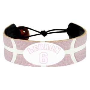  NBA Miami Heat LeBron James Pink Jersey Bracelet Sports 