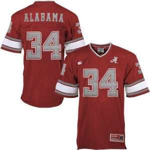    Alabama Crimson Tide #34 Crimson All Time Jersey