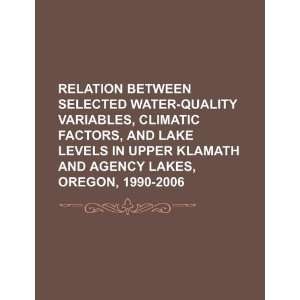  between selected water quality variables, climatic factors, and lake 