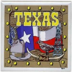 Texas Trivet Tile Flag/Bird/Hat Case Pack 96  Sports 