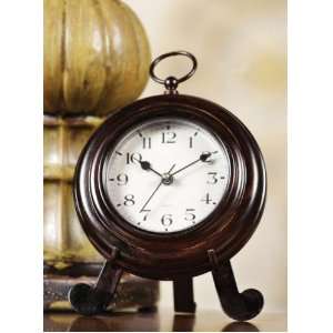  Round Metal Pocket Watch Clock: Home & Kitchen