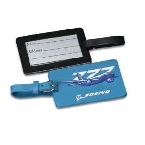  777 PVC Luggage Tag; COLOR: BLACK; SIZE: ONSZ: Office 