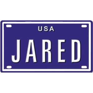  Jared USA mini metal embossed license plate name for bikes 