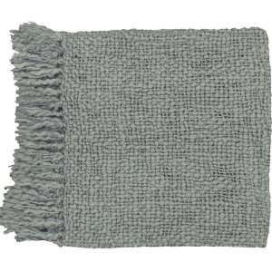    51 x 71 Belle Vie Gray Wool Throw Blanket