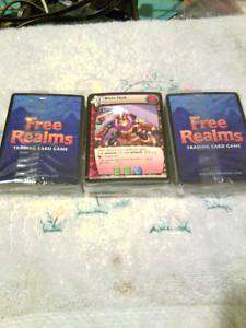 Free Realms Trading Card Game (3)New 40 card Game Starter Packs  