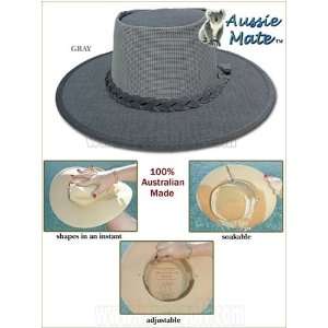  Mesh Hat by Aussie Mate (Color=Black,Size=Medium,Chin 