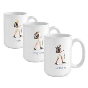  Baby Keepsake: Go Girl Personalized Hiker Coffee Mug 
