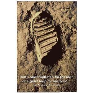   Small Step (Neil Armstrongs Footprint on Moon) Poster