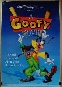1995 A GOOFY MOVIE Original ROLLED DS Movie Poster DISNEY ANIMATED 