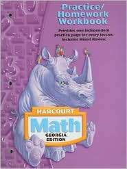 Harcourt School Publishers Math Georgia Practice/Homework Workbook 