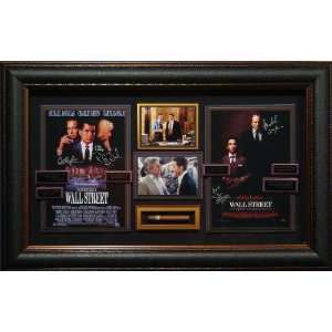 Wall Street Collection   Cast Signed Movie Framed Display 