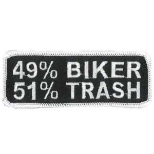  49% Biker 51% Trash Patch Automotive