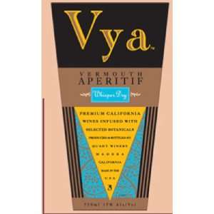  Vya Vermouth Whisper Dry NV 375 mL Half Bottle: Grocery 
