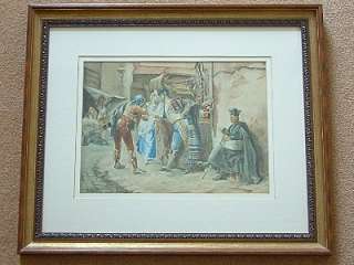   very nicely detailed Original English School Watercolour Painting