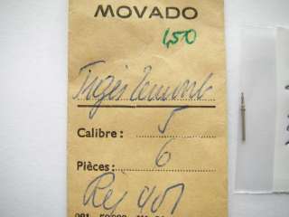 Movado watch movement part caliber 5 *winding stem*  