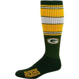  NFL Green Bay Packers Green Super Tube Socks: Sports 