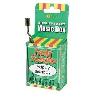  Traditional hand cranked music box   Happy Birthday Toys 