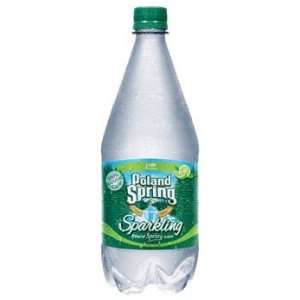Poland Spring Lime Essence Sparkling Natural Spring Water 1 Liter 