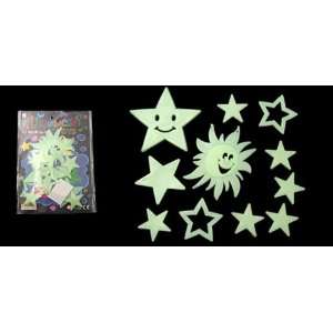  Amico Glow In The Dark Sun & Stars Stickers Baby Room 