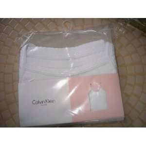  Calvin Klein Youth 2 White Camisoles 100% Cotton Size L 10 