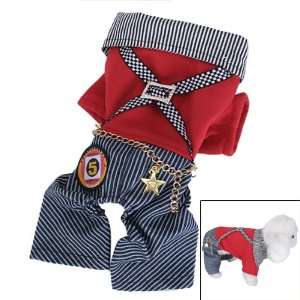  Pet Dog Jump Suit Casual Collared Apparel Clothing   Size 