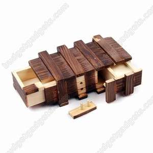 Intelligence Magic Puzzle Wooden Secret Box Compartment  