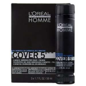   Cover 5   Ammonia Free 5 minute Color for Men (6 Light Brown) Beauty