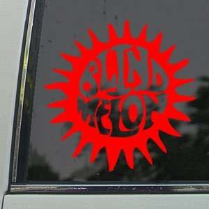 Blind Melon Band Sun Logo Red Decal Truck Window Red Sticker