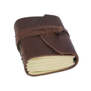 Enya Handmade Leather Journal With Hessian Gift Bag and 
