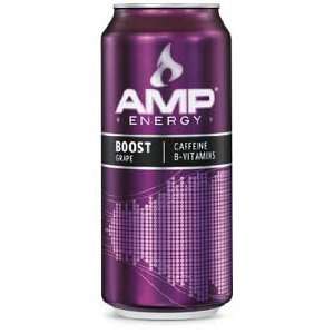  8 Pack   Amp Energy Boost Grape   16oz. Health & Personal 