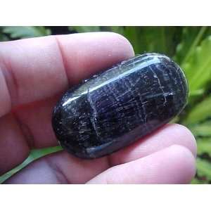   Gemqz Purple Fluorite Rectangular Pocket Stone  