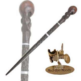 Harry Potter Wand of Mad Eye Moody & Name Clip Stand  