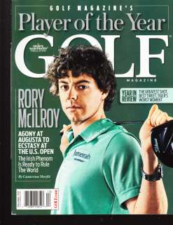 GOLF MAGAZINE, DECEMBER, 2011 ( PLAYER OF THE YEAR )  