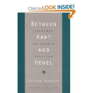   Hegel Lectures on German Idealism [Paperback] Dieter Henrich Books