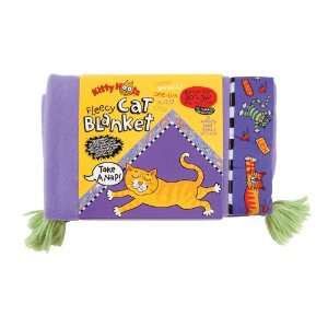  Fat Cat Kitty Hoots Fleecy Cat Blanket Purple: Pet 