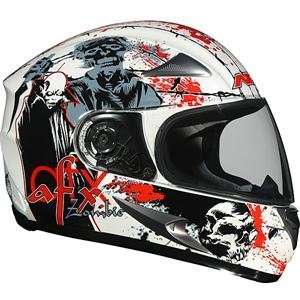  AFX FX 90 Zombie Helmet   X Large/Pearl White Automotive