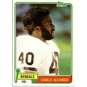  1981 Topps # 222 Charles Alexander Cincinnati Bengals 