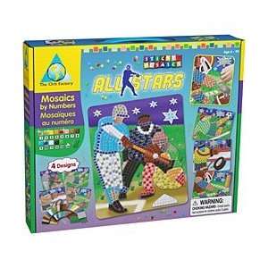  All Stars Sports Craft Kit   4 Mosaic Pictures with FREE 