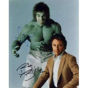  Bill Bixby & Lou Ferrigno (Incredible Hulk)   Signed 