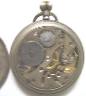 RARE ANTIQUE MILITARY POCKET WATCH  RECORD SWISS MADE  