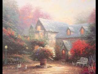Thomas Kinkade BLESSINGS OF SPRING 16X20 Signed Canvas  