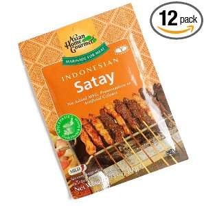 Asian Home Gourmet Indonesian Satay, 1.75 Ounce Pouch (Pack of 12)