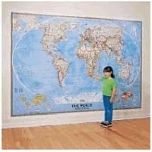   Geographic 92x64 Classic World Map Mural