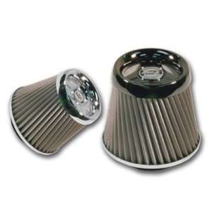  114mm   Chrome Stainless Steel Twister Filter Automotive