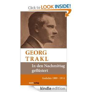 In den Nachmittag geflüstert (German Edition) Georg Trakl  