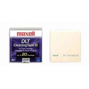  MAXELL 183770 Tape, DLT III/IIIXT/IV Clng 20 pass20 pass 