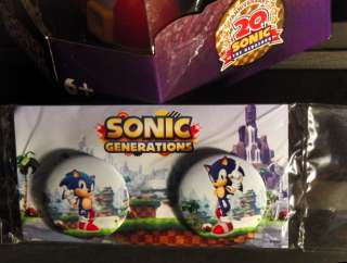 SDCC 2011 Comic Con Flocked 10 Sonic Hedgehog w/ Pins  