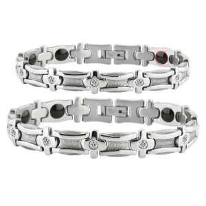 Anti fatigue Magnetic Bracelets Titanium Stainless Steel for Couples 