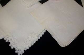   Vintage Hankies Some Handcrafted Crocheted & Embroidered Edges  