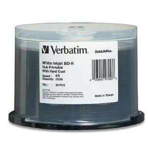  Verbatim Blu Ray White Inkjet Hub Printable 6X 25GB BD R Media 